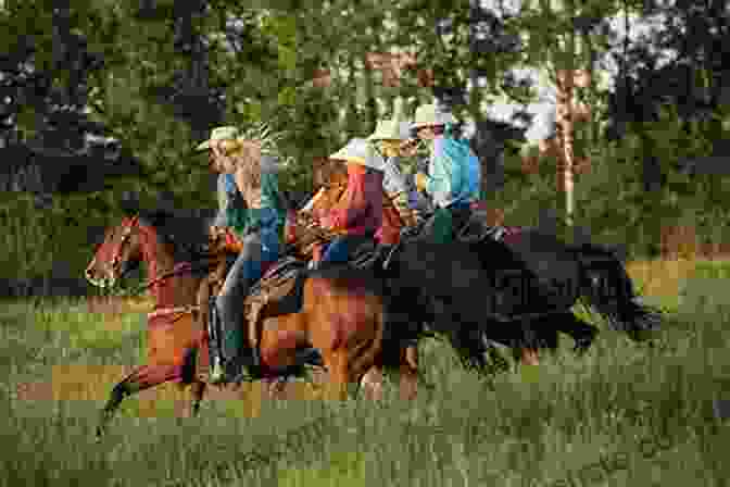 A Group Of People Riding Horses Through The Outback. Horses Of The Spirit (The Outback Riders 5)