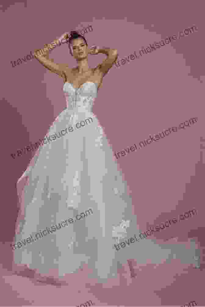 A Strapless Gown With A Sweetheart Neckline And A Full, Tiered Skirt Red Queen 4 Collection: 1 4