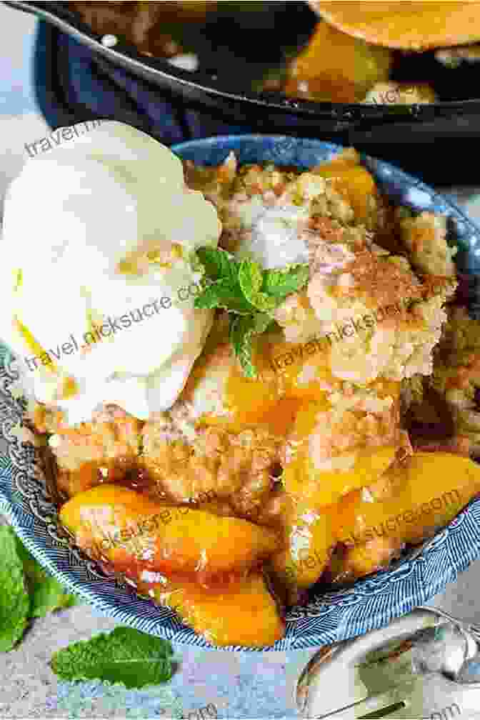 Peach Cobbler, A Sweet And Delectable Southern Dessert Mrs Wilkes Boardinghouse Cookbook: Recipes And Recollections From Her Savannah Table