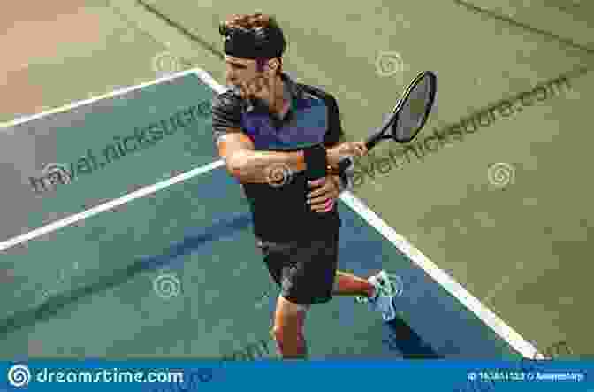 Tennis Player Practicing On Court Tennis Training: Enhancing On Court Performance